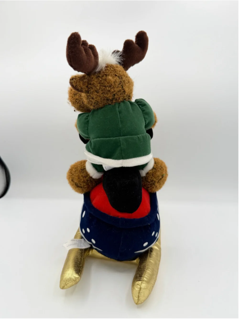 Dan Dee Main Joy Musical Christmas Moose Snowmobile Animated Shakes Sings